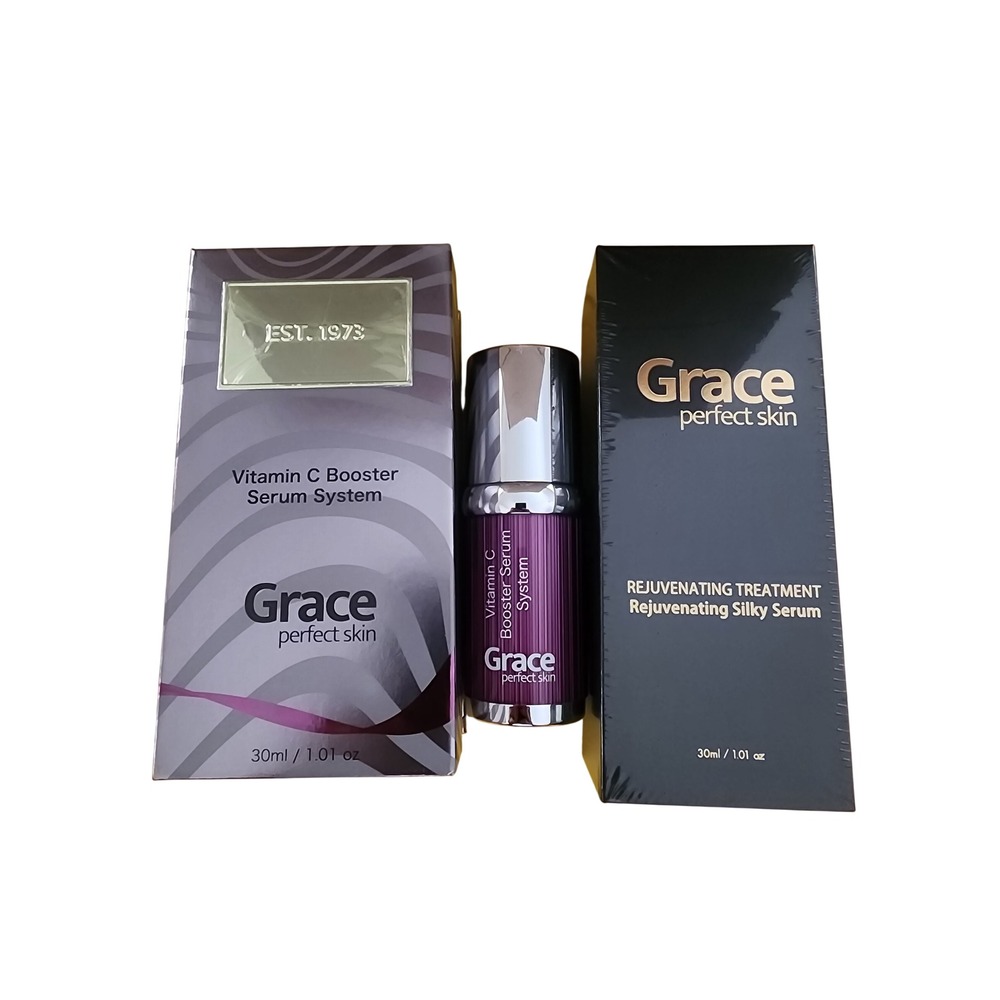 Grace Perfect Skin Vitamin C Booster & Rejuvenating Silky Serum Duo 30ml Each